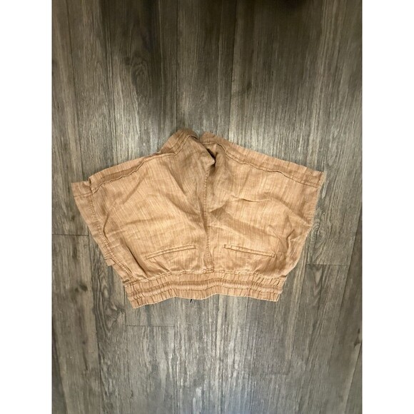 Athleta Cabo Linen‎ Textured 4” Shorts Size 8 Rain Dance Sienna - Picture 12 of 12